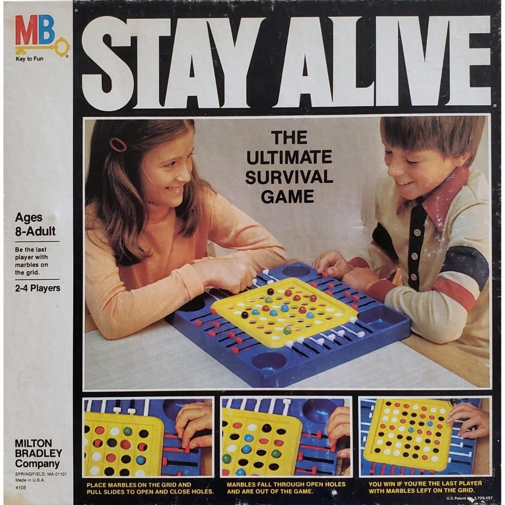 Milton Bradley MB Stay Alive Ultimate Survival Board Game 1978 Vintage Complete - Picture 2 of 3